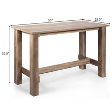 Load image into Gallery viewer, Gymax Dining Table Counter Height Rectangular Kitchen Living Room
