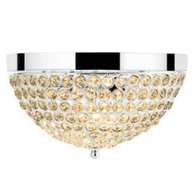 Load image into Gallery viewer, Gymax Crystal Light Fixture 3 Lights Flush Mount Ceiling Lamp Living Room Hallway Home