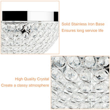 Load image into Gallery viewer, Gymax Crystal Light Fixture 3 Lights Flush Mount Ceiling Lamp Living Room Hallway Home