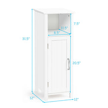 Load image into Gallery viewer, Gymax Bathroom Floor Storage Cabinet Free Standing w/ Single Door Adjustable Shelf