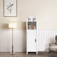 Load image into Gallery viewer, Gymax Bathroom Floor Storage Cabinet Free Standing w/ Single Door Adjustable Shelf