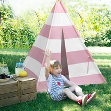 Load image into Gallery viewer, Gymax 5.5ft Portable Cotton Kids' Play Tent Indian Tent Game Sleeping House Girls Gift
