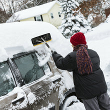 Load image into Gallery viewer, Gymax 21FT Telescoping Snow Roof Rake Large Poly Blade Aluminum Tube Non-Slip Handle