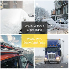 Load image into Gallery viewer, Gymax 21FT Telescoping Snow Roof Rake Large Poly Blade Aluminum Tube Non-Slip Handle