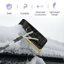 Load image into Gallery viewer, Gymax 21FT Telescoping Snow Roof Rake Large Poly Blade Aluminum Tube Non-Slip Handle