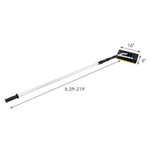 Load image into Gallery viewer, Gymax 21FT Telescoping Snow Roof Rake Large Poly Blade Aluminum Tube Non-Slip Handle