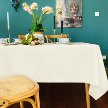 Load image into Gallery viewer, Gymax 10 PCS 90'' x 156'' Rectangle Polyester Tablecloth Wedding Party Home Decor Ivory