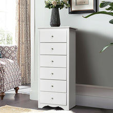 Load image into Gallery viewer, Gymax 6 Drawer Chest Dresser Clothes Storage Bedroom Tall Furniture Cabinet White