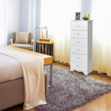 Load image into Gallery viewer, Gymax 6 Drawer Chest Dresser Clothes Storage Bedroom Tall Furniture Cabinet White
