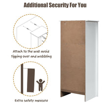 Load image into Gallery viewer, Gymax 6 Drawer Chest Dresser Clothes Storage Bedroom Tall Furniture Cabinet White