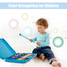 Load image into Gallery viewer, Gymax 25 Notes Kids Glockenspiel Chromatic Metal Xylophone w/ Blue Case and 2 Mallets