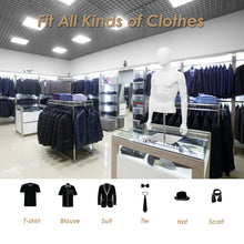 Load image into Gallery viewer, Gymax Half Body Mannequin Form Male Head Turn Display White