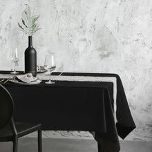 Load image into Gallery viewer, Gymax 10 PCS 90'' x 156'' Rectangle Polyester Tablecloth Wedding Party Home Decor Black