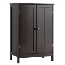 Load image into Gallery viewer, Gymax Bathroom Floor Cabinet Wooden Floor Storage Cabinet Living Room Modern Grey