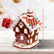 Load image into Gallery viewer, Gymax Lighting Ceramic Snow House Christmas Scene Hand-painted Luminous Village