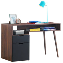 Load image into Gallery viewer, Gymax Computer Desk PC Writing Table Study Workstation Drawer & Cabinet With Wood Legs