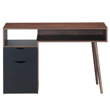 Load image into Gallery viewer, Gymax Computer Desk PC Writing Table Study Workstation Drawer & Cabinet With Wood Legs