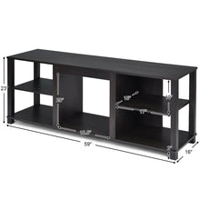 Load image into Gallery viewer, Gymax 2-Tier TV Stand Storage Cabinet Console Adjustable Shelves Living Room UP TO 65''