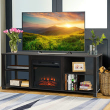 Load image into Gallery viewer, Gymax 2-Tier TV Stand Storage Cabinet Console Adjustable Shelves Living Room UP TO 65''