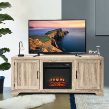 Load image into Gallery viewer, Gymax 1400W Electric Fireplace TV Stand Storage Cabinet Console &Heater for 65'' TV
