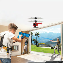 Load image into Gallery viewer, Gymax Infrared Laser Tag Guns 2 Players Blasters Game w/ 2 Walkie talkies & Helicopter