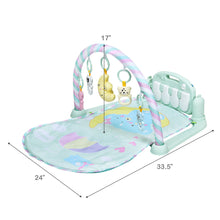 Load image into Gallery viewer, Gymax Baby Gym Play Mat 3 in 1 Fitness Music and Lights Fun Piano Activity Center Toys