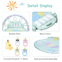 Load image into Gallery viewer, Gymax Baby Gym Play Mat 3 in 1 Fitness Music and Lights Fun Piano Activity Center Toys