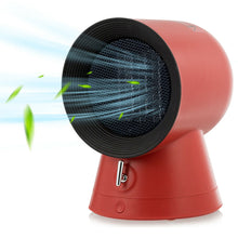 Load image into Gallery viewer, Gymax 1500W Portable PTC Ceramic Space Heater Mini Electric Desktop Heating Fan Red