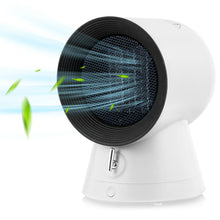 Load image into Gallery viewer, Gymax 1500W Portable PTC Ceramic Space Heater Mini Electric Desktop Heating Fan White