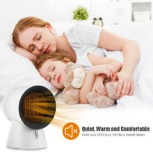 Load image into Gallery viewer, Gymax 1500W Portable PTC Ceramic Space Heater Mini Electric Desktop Heating Fan White