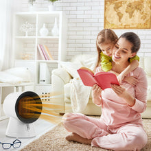 Load image into Gallery viewer, Gymax 1500W Portable PTC Ceramic Space Heater Mini Electric Desktop Heating Fan White