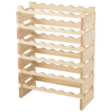 Load image into Gallery viewer, Gymax 36 Bottle Modular Wine Rack 6 Tier Stackable Wooden Display Shelves Wobble-Free