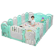 Load image into Gallery viewer, Gymax 18-Panel Kids Safe Playpen Baby Activity Center Playard Home