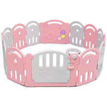 Load image into Gallery viewer, Gymax 14-Panel Kids Safe Playpen Baby Activity Center Playard Home