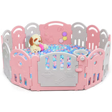 Load image into Gallery viewer, Gymax 14-Panel Kids Safe Playpen Baby Activity Center Playard Home