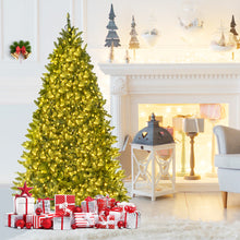 Load image into Gallery viewer, Gymax 6ft Pre-lit LED Light Christmas Fir Tree w/8 Flash Modes Patio