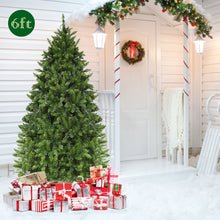 Load image into Gallery viewer, Gymax 6ft Pre-lit LED Light Christmas Fir Tree w/8 Flash Modes Patio