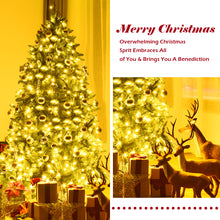 Load image into Gallery viewer, Gymax 6ft Pre-lit LED Light Christmas Fir Tree w/8 Flash Modes Patio