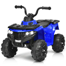 Load image into Gallery viewer, Gymax 6V Battery Powered Kids Ride On ATV 4-Wheeler Quad w/ MP3 & LED Headlight Blue