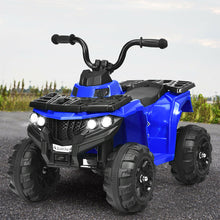 Load image into Gallery viewer, Gymax 6V Battery Powered Kids Ride On ATV 4-Wheeler Quad w/ MP3 & LED Headlight Blue