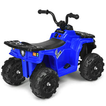 Load image into Gallery viewer, Gymax 6V Battery Powered Kids Ride On ATV 4-Wheeler Quad w/ MP3 & LED Headlight Blue