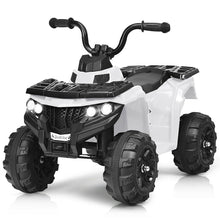 Load image into Gallery viewer, Gymax 6V Battery Powered Kids Ride On ATV 4-Wheeler Quad w/ MP3 & LED Headlight White