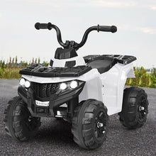 Load image into Gallery viewer, Gymax 6V Battery Powered Kids Ride On ATV 4-Wheeler Quad w/ MP3 & LED Headlight White