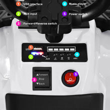 Load image into Gallery viewer, Gymax 6V Battery Powered Kids Ride On ATV 4-Wheeler Quad w/ MP3 & LED Headlight White
