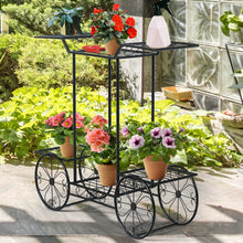 Load image into Gallery viewer, Gymax 6-Tier Garden Cart Stand Flower Rack Display Decor Flower Pot Plant Holder