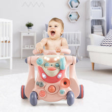 Load image into Gallery viewer, Gymax 2-in-1 Baby Sit-to-Stand Walker Kids Activity Center Pink Home