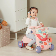Load image into Gallery viewer, Gymax 2-in-1 Baby Sit-to-Stand Walker Kids Activity Center Pink Home