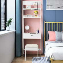 Load image into Gallery viewer, Gymax Vanity Set Makeup Dressing Table w/Flip Top Mirror Hooks Shelves