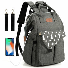 Load image into Gallery viewer, Gymax Diaper Bag Waterproof Baby Nappy Backpack w/USB Charging Port