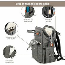 Load image into Gallery viewer, Gymax Diaper Bag Waterproof Baby Nappy Backpack w/USB Charging Port